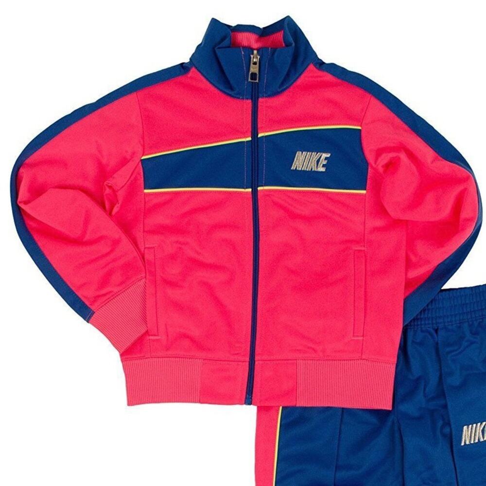 NIKE • Pink + Blue Full Zip Track Jacket